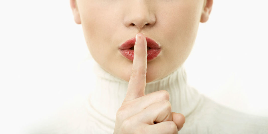 Ficar de boca fechada: Um dos segredos da vida