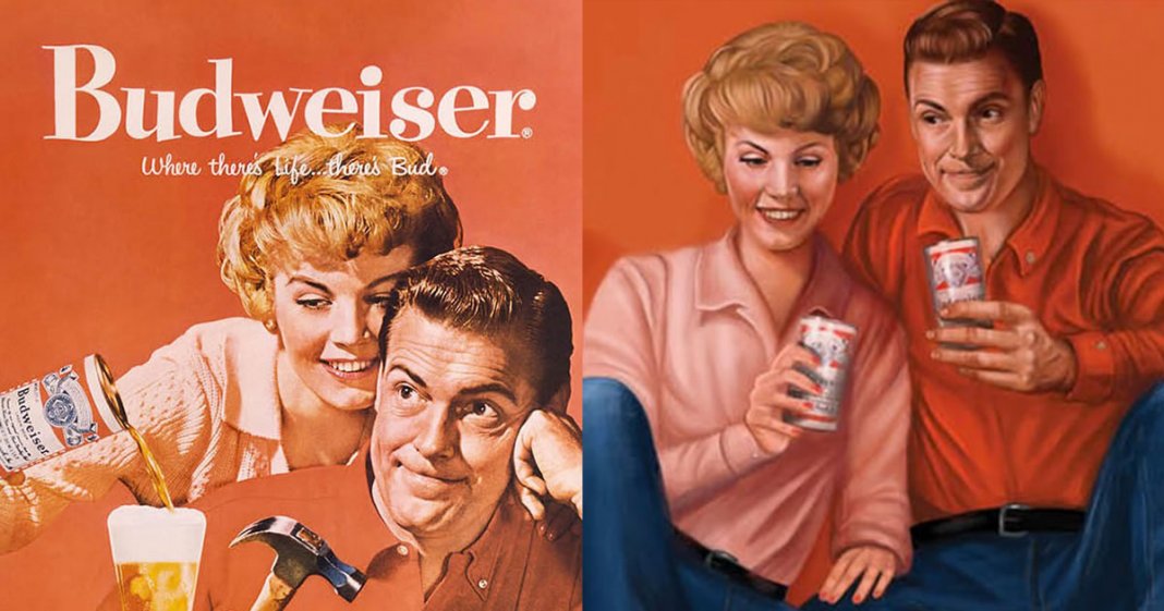 Budweiser recria anúncios dos anos 1950 para mostrar que em 2019 as coisas mudaram