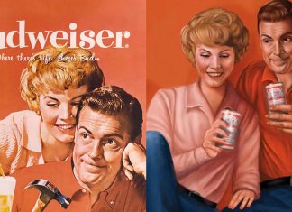Budweiser recria anúncios dos anos 1950 para mostrar que em 2019 as coisas mudaram