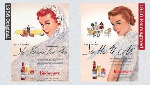 resilienciamag.com - Budweiser recria anúncios dos anos 1950 para mostrar que em 2019 as coisas mudaram