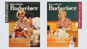 resilienciamag.com - Budweiser recria anúncios dos anos 1950 para mostrar que em 2019 as coisas mudaram