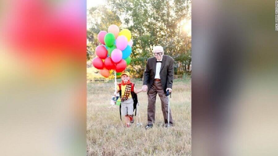 resilienciamag.com - Garoto apaixonado por ‘Up’ convida seus bisavós de 90 anos para ensaio fotográfico de seu aniversário e fotos viralizam