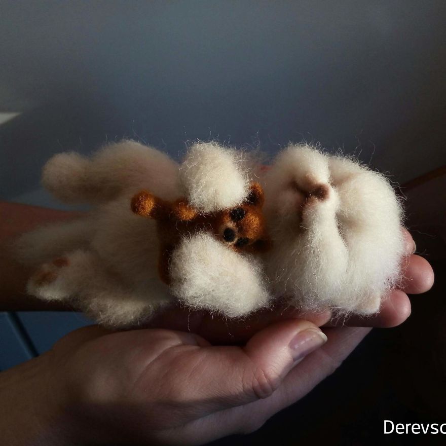 resilienciamag.com - Animais de lã feltrada do artista russo podem paralisa-lo com sua fofura (30 fotos)