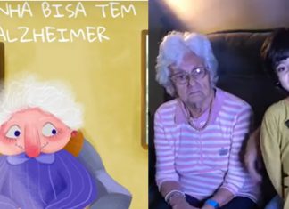 Neto com autismo e bisavó com Alzheimer se divertem juntos e viram livro