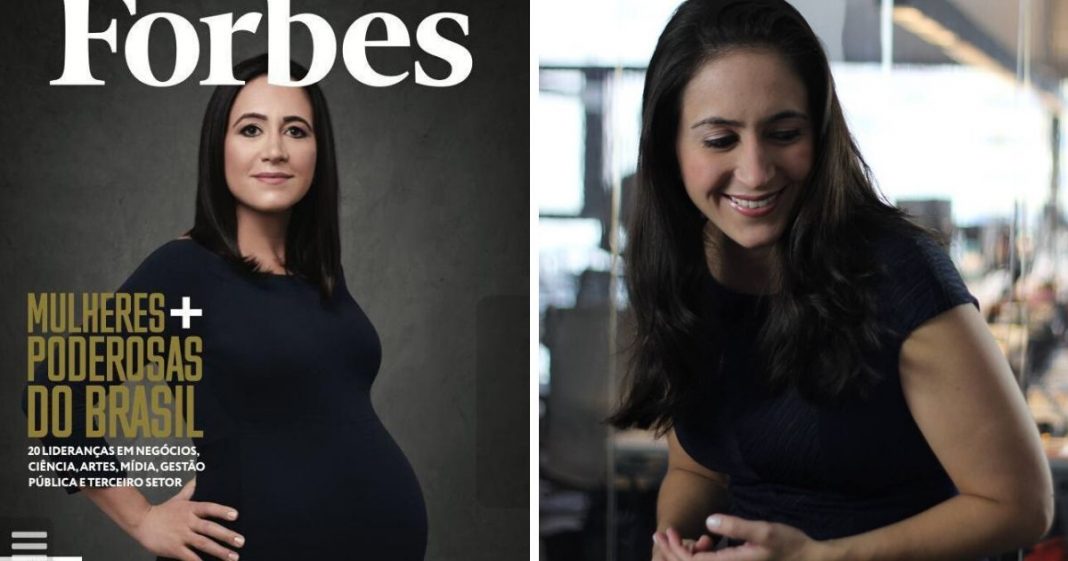 Mulher brasileira é a primeira a aparecer visivelmente grávida em capa de revista de negócios