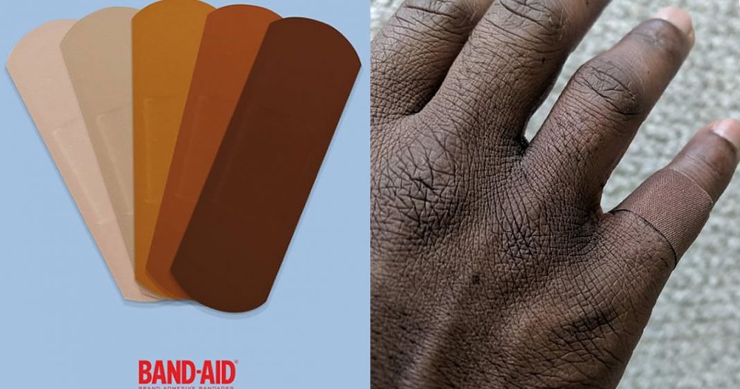 Band-Aid anuncia que fará curativos para diferentes tons de pele