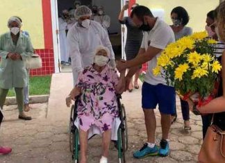 Covid: Idosa do Maranhão de 104 anos recebe alta após 30 dias de internação