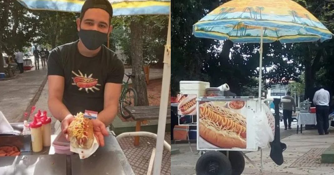 Ele perdeu o emprego na pandemia e foi vender Hot Dog: “Eu não tenho medo de recomeçar!”