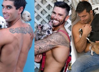 Bombeiros australianos posam sem camisas com animais para calendário 2022