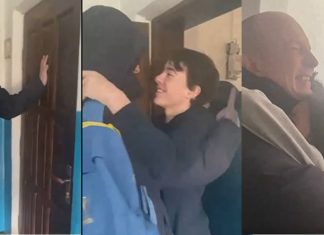 Pai Ucraniano volta para casa depois de combate e família finalmente se reúne!