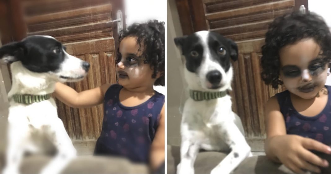 Mãe pega filha no flagra, se maquiando para parecer como cachorro!