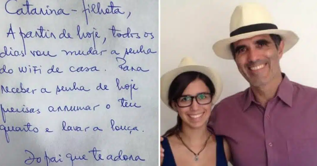 Pai mudava a senha do Wi-Fi todos os dias e só liberava depois que a filha fizesse suas tarefas