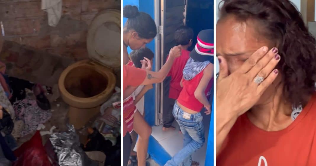 Mãe acumuladora com 9 filhos ganha limpeza e reforma de influenciador “mudou minha vida” (vídeo)