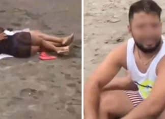Esposa flagrou marido com a secretária na praia e reação viraliza nas redes
