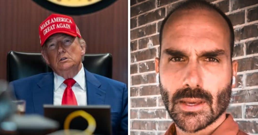 Sensitiva prevê rompimento entre Eduardo Bolsonaro e Donald Trump e alerta para consequências