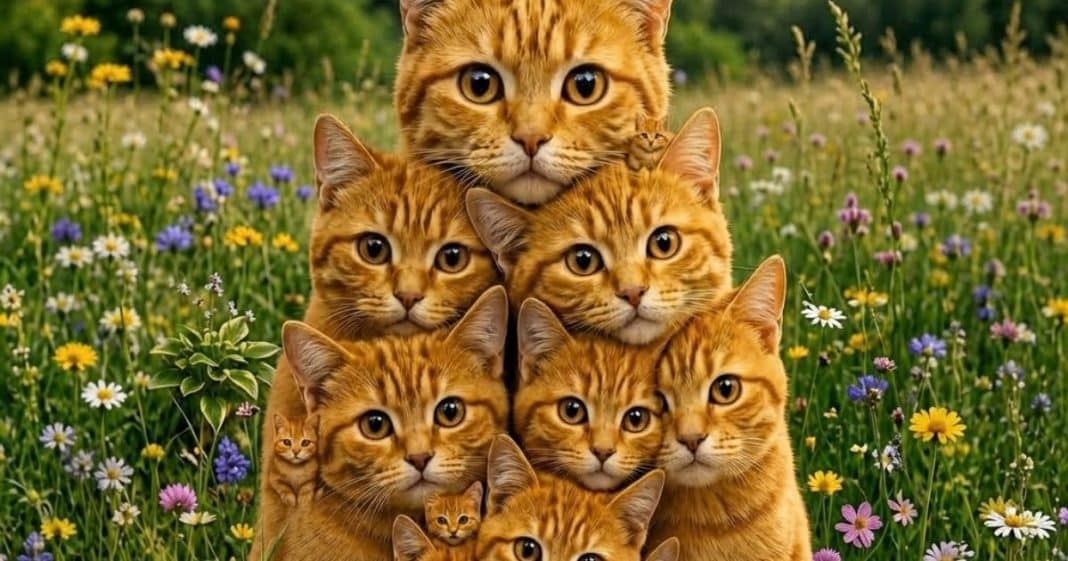Esse desafio visual está dividindo a internet: você consegue encontrar todos os gatos escondidos na imagem?