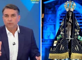 Boato sobre Flávio Bolsonaro e Nossa Senhora Aparecida viraliza — mas a história real é bem diferente do que circulou
