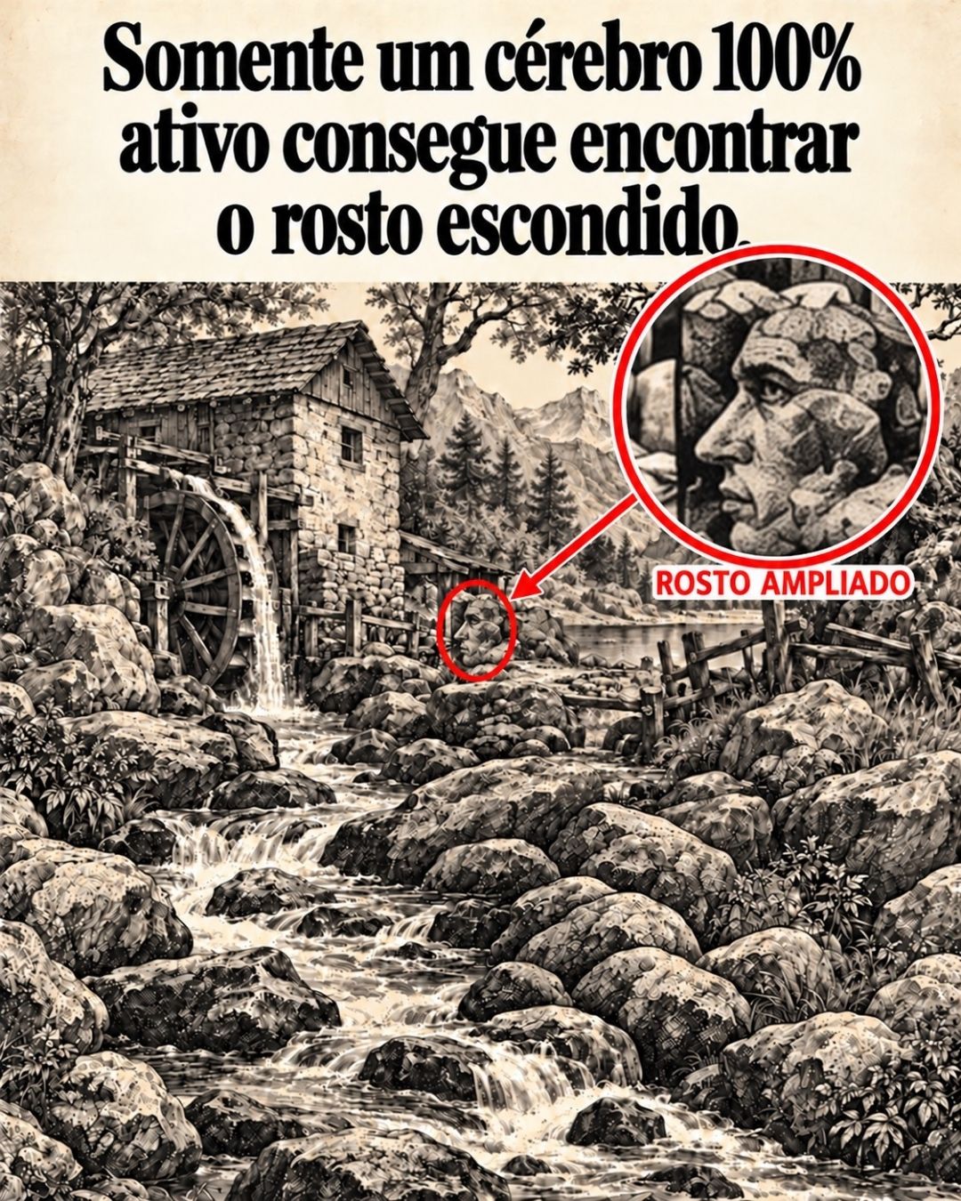 resilienciamag.com - Desafio visual: voc&ecirc; consegue encontrar o rosto escondido neste moinho antes de ler a resposta?