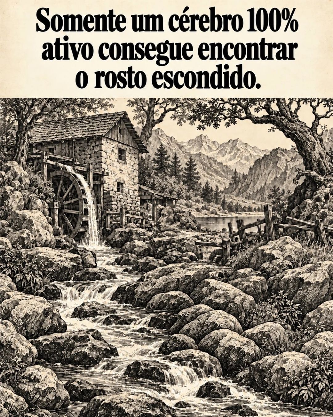 resilienciamag.com - Desafio visual: voc&ecirc; consegue encontrar o rosto escondido neste moinho antes de ler a resposta?