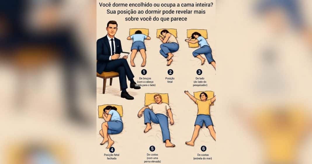 Você dorme encolhido ou ocupa a cama inteira? Sua posição ao dormir pode revelar mais sobre você do que parece
